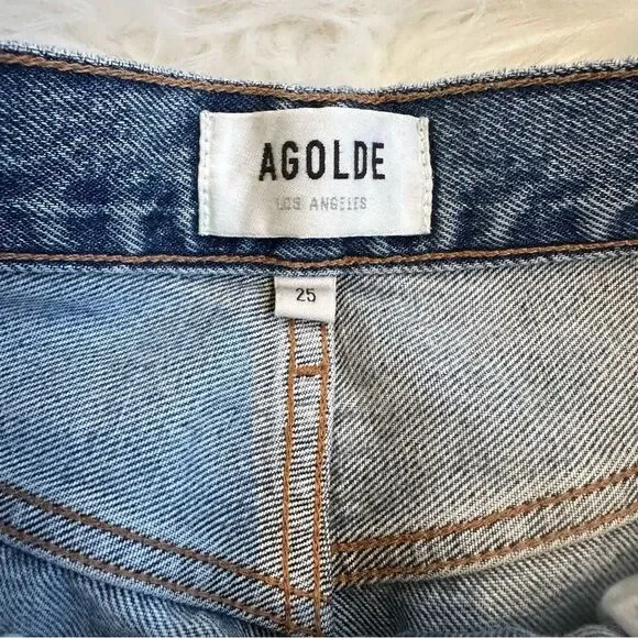 AGOLDE Riley High Rise Straight Crop Jeans - Picture 6 of 7